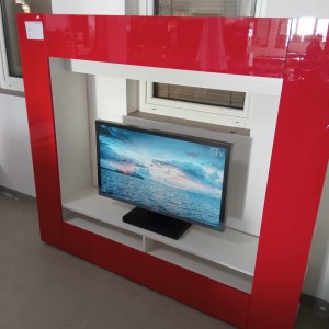 Modern TV állvány fényes piros fronttal